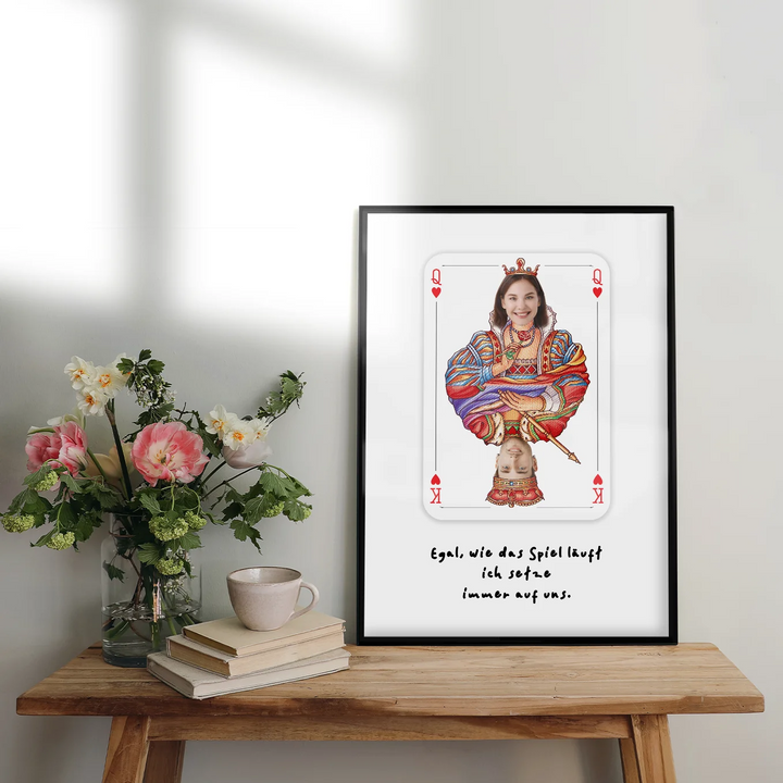 Personalisiertes Poster "Liebeskarte" - famwalls
