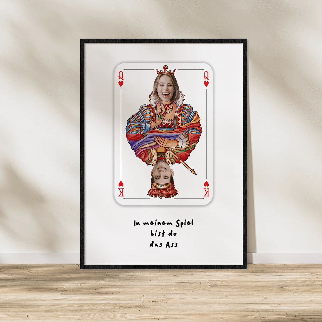 Personalisiertes Poster "Liebeskarte" - famwalls