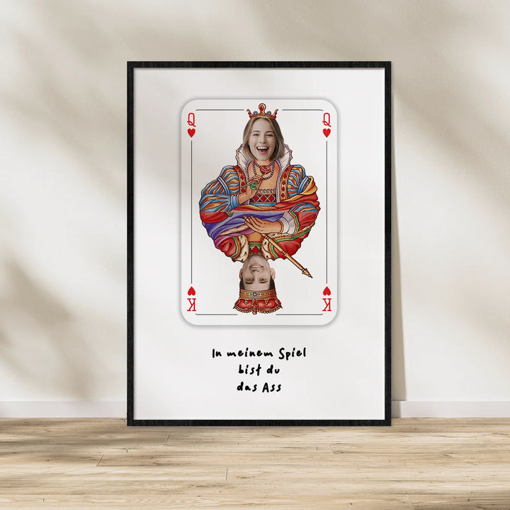 Personalisiertes Poster "Liebeskarte" - famwalls