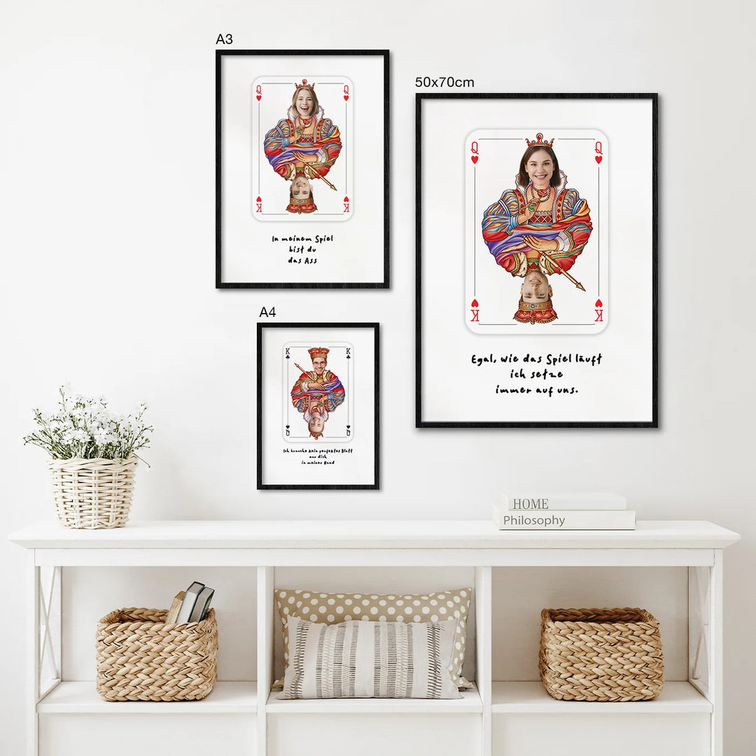 Personalisiertes Poster "Liebeskarte" - famwalls