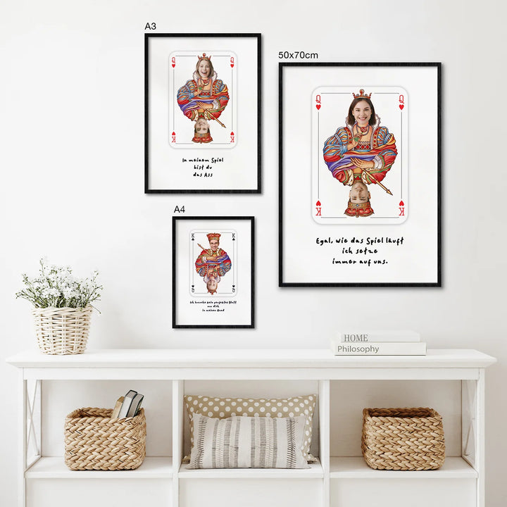 Personalisiertes Poster "Liebeskarte" - famwalls