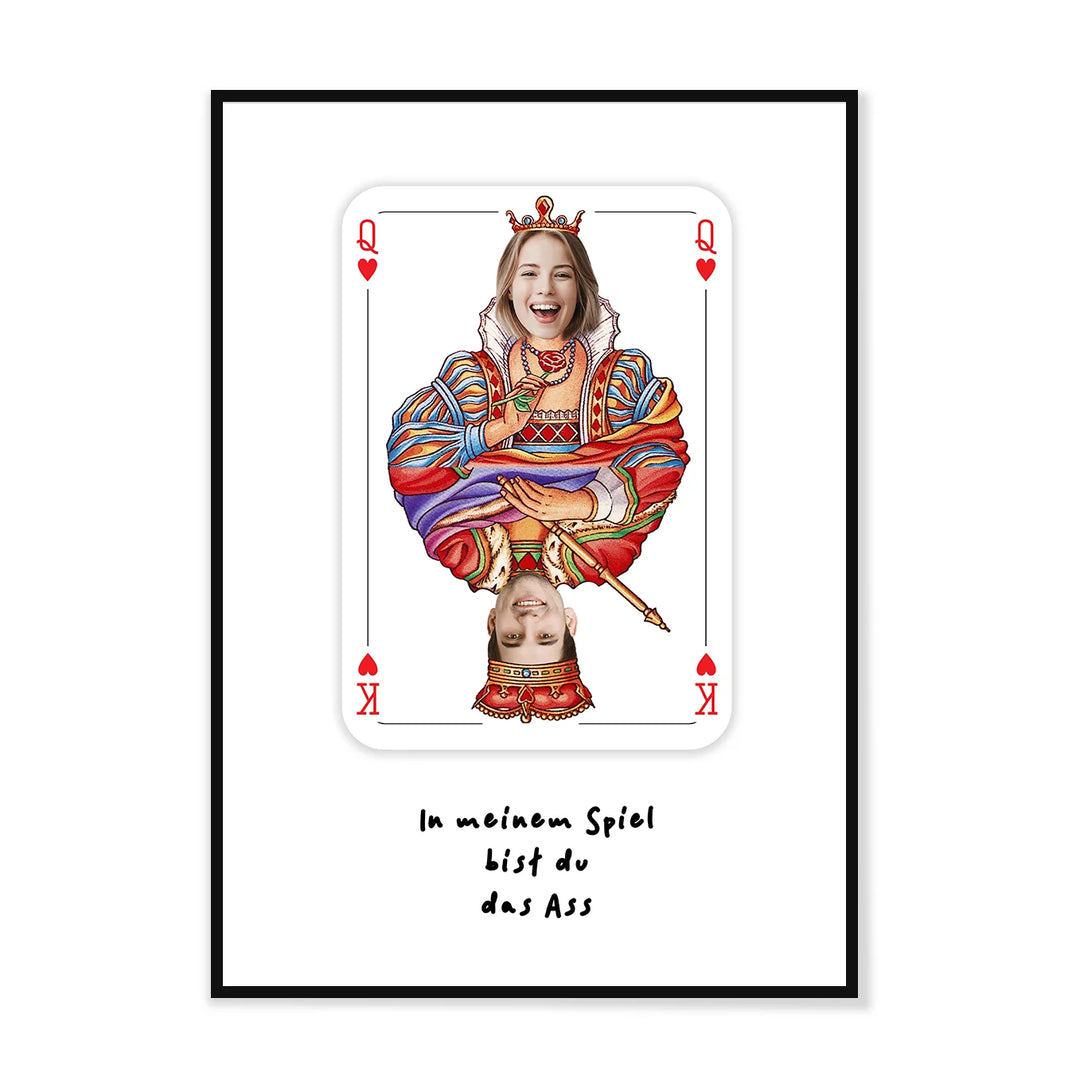 Personalisiertes Poster "Liebeskarte" - famwalls