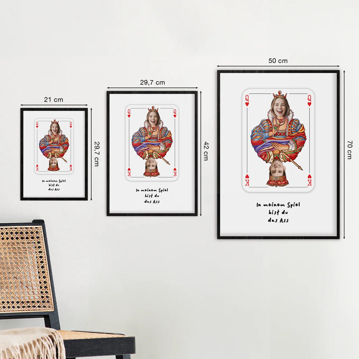 Personalisiertes Poster "Liebeskarte" - famwalls