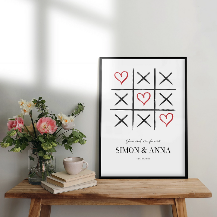 Personalisiertes Poster "Luck in Love" - famwalls