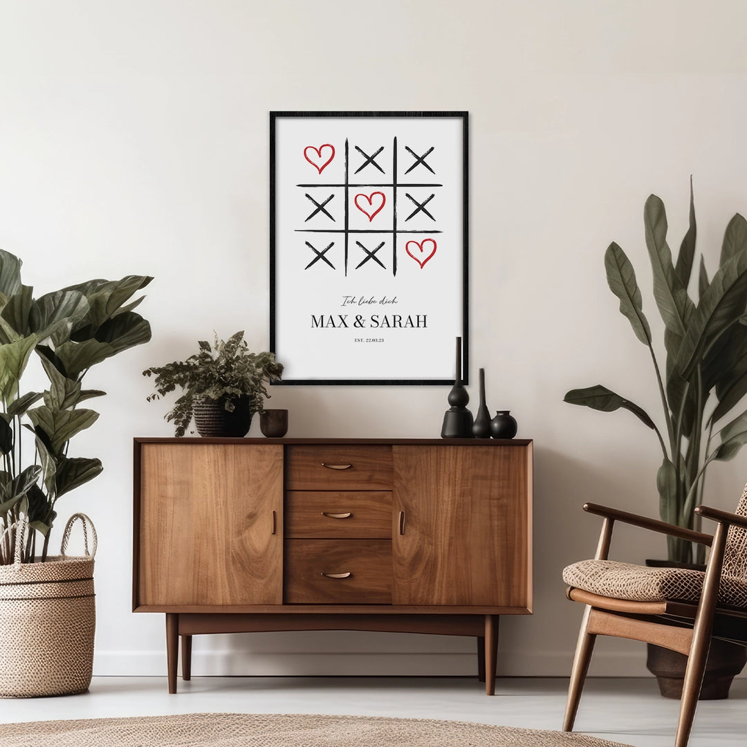 Personalisiertes Poster "Luck in Love" - famwalls