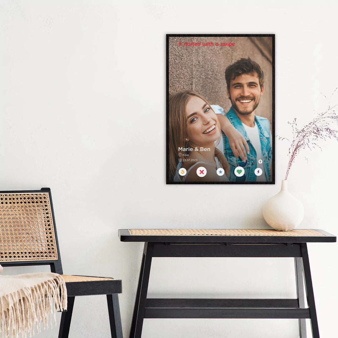 Fotoposter "Dating-App"