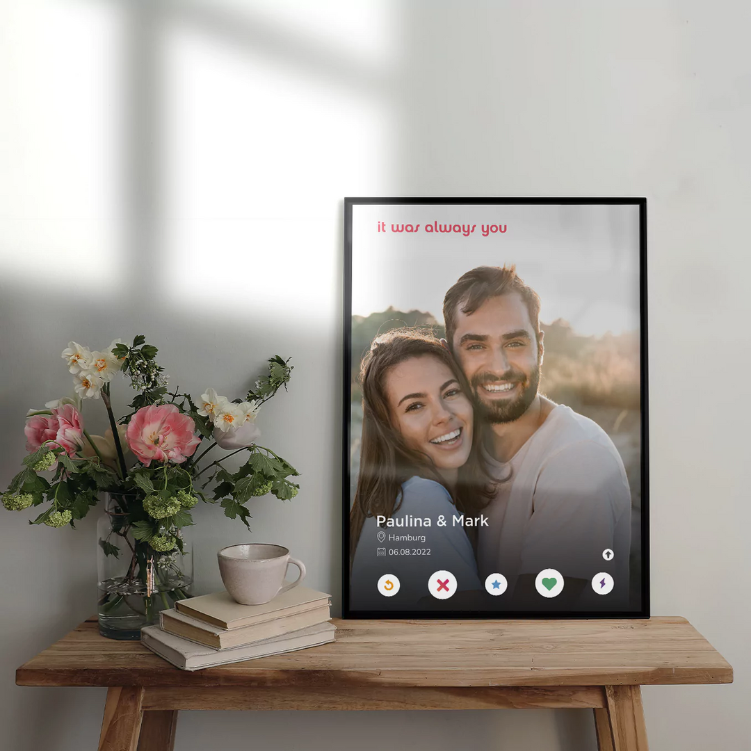 Fotoposter "Dating-App"