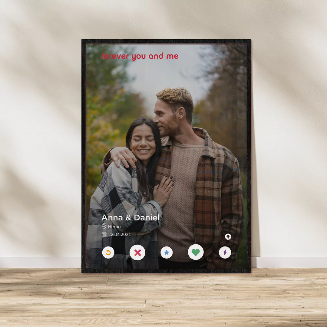Fotoposter "Dating-App"