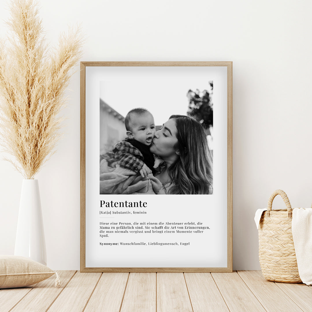 Fotoposter "Patentante Definition" famwalls