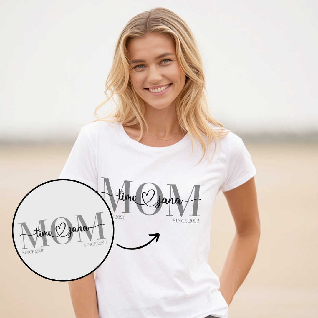 Personalisiertes T-Shirt "Mom"