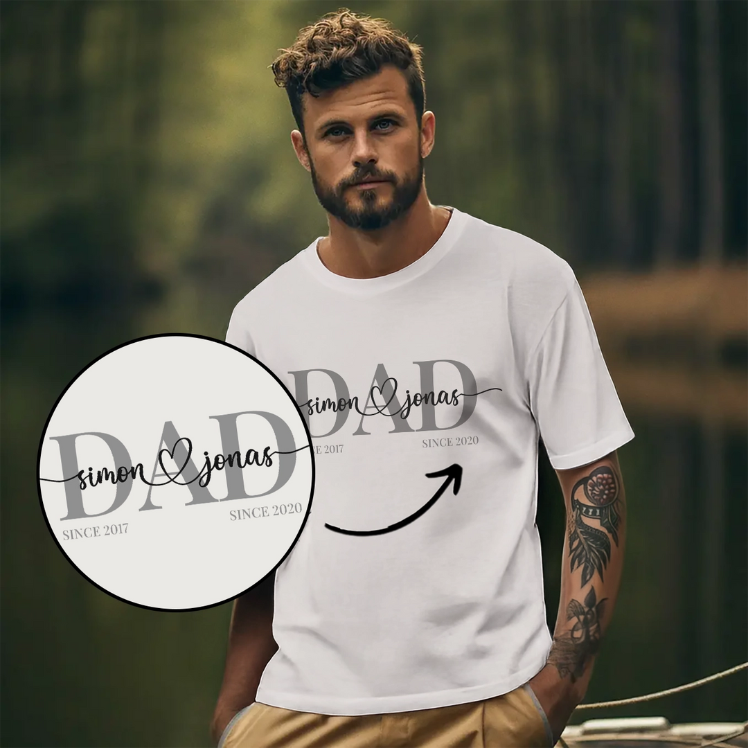 Personalisiertes T-Shirt "Dad"
