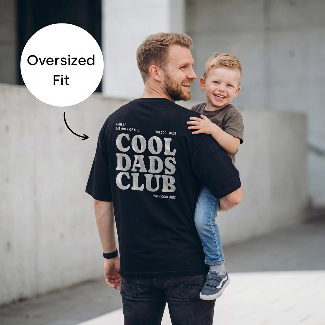 Personalisiertes Oversized Shirt "Cool Dads Club"