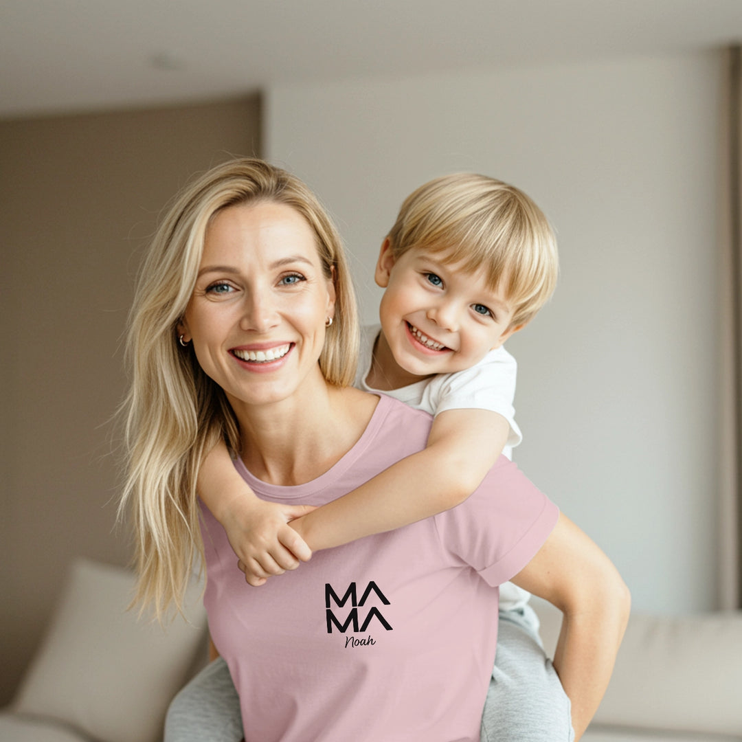 Personalisiertes Mama T-Shirt "Modern"