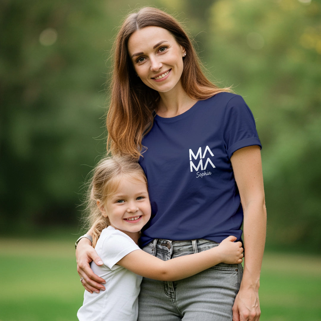 Personalisiertes Mama T-Shirt "Modern"