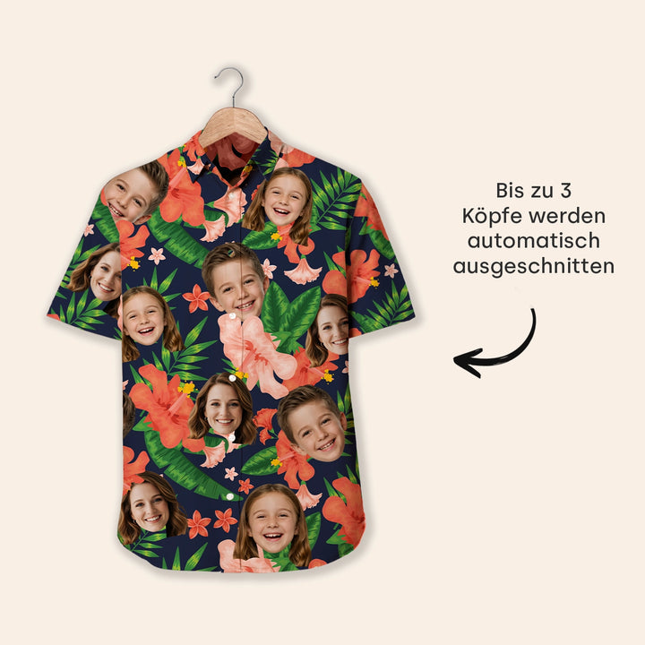 Personalisiertes Hawaii Hemd "Für Papa" mit Fotos