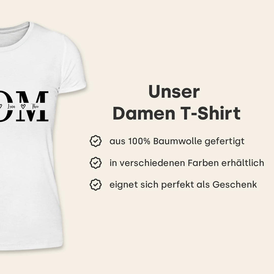 Personalisiertes T-Shirt "Mom"