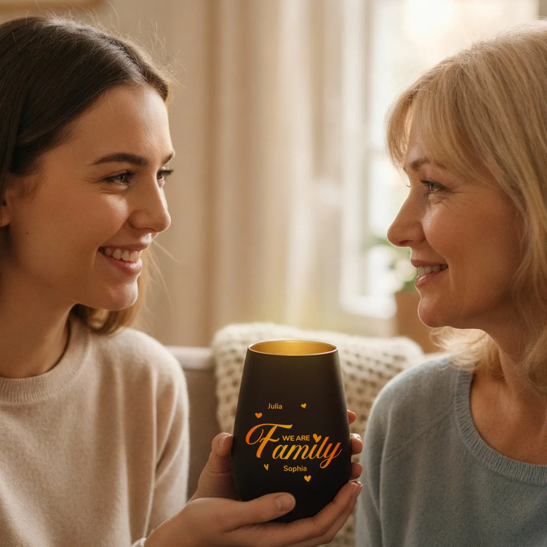 Personalisiertes Windlicht "Familie"