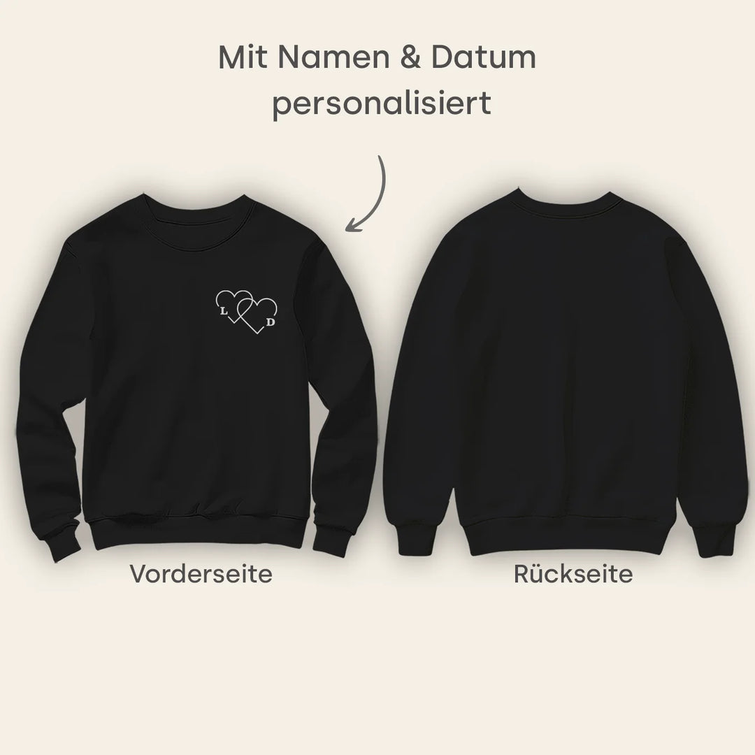 Personalisierter Sweater "Herzen"