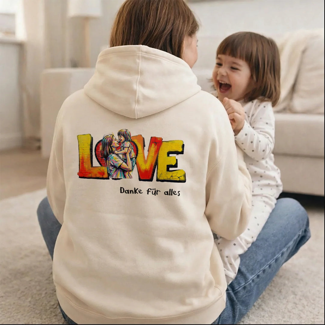 Personalisierter Hoodie Love "MAMA"