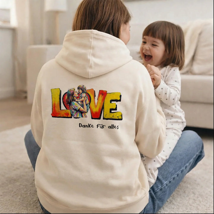Personalisierter Hoodie Love "MAMA"