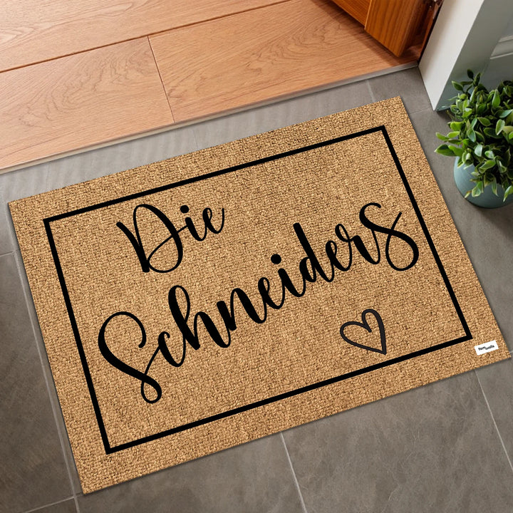 Personalisierte Fußmatte “Familienname”