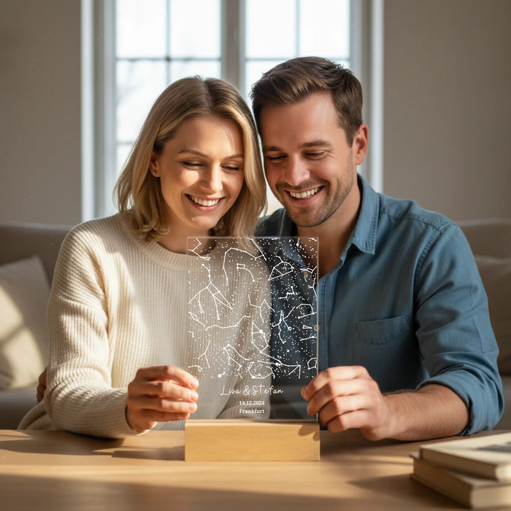 Personalisierte Acryltafel - "Sternenhimmel"