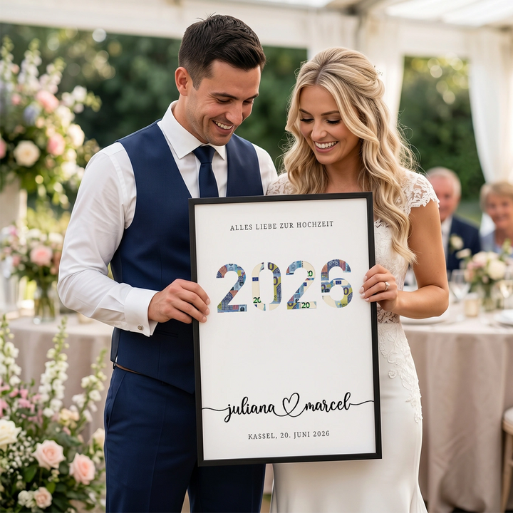 Personalisiertes Geldgeschenk zur Hochzeit "2026"