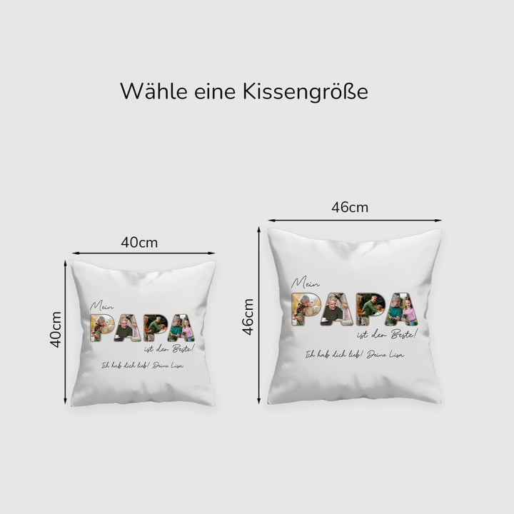 Personalisiertes Kissen "Papa"