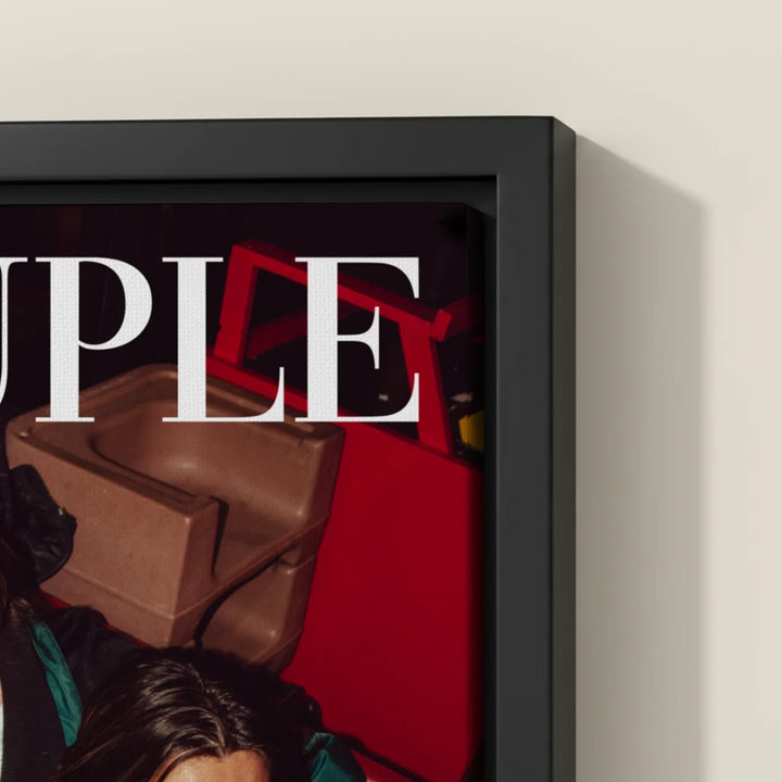 Personalisierte Leinwand "Couple Magazine"