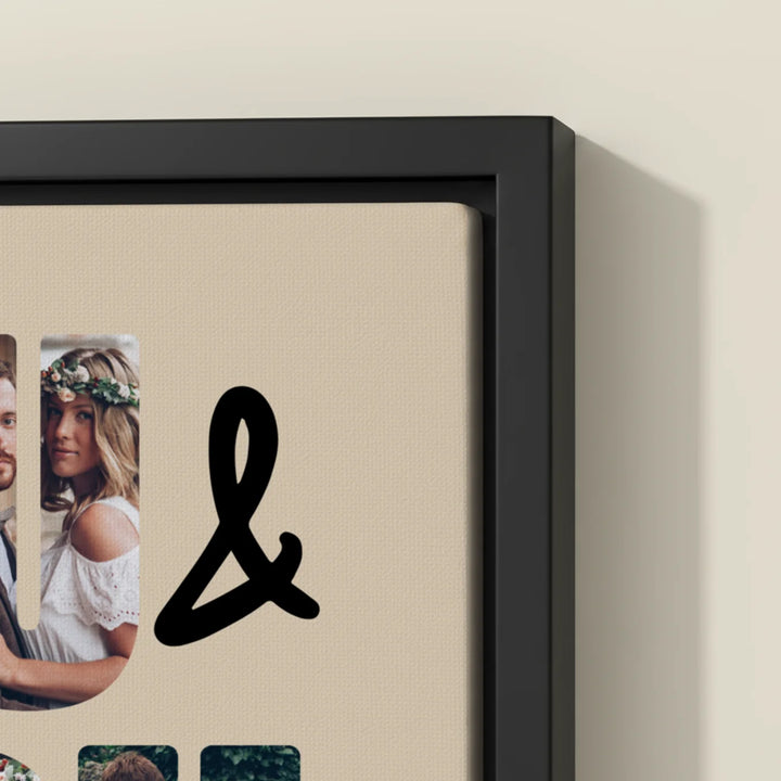 Personalisierte Leinwand "Du & Ich"