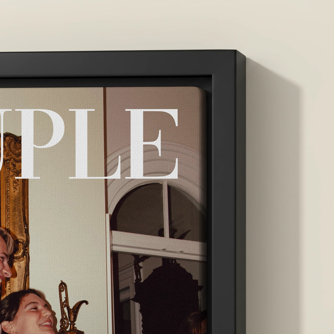 Personalisierte Leinwand "Couple Magazine"