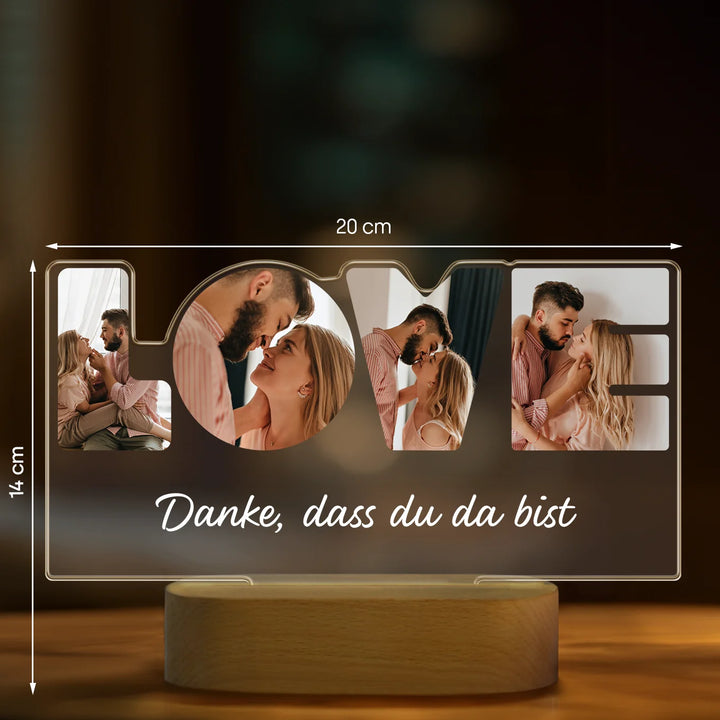 Personalisiertes Acryl-Licht ''Love'' | Nachtlicht, Dekolicht, Glowlight