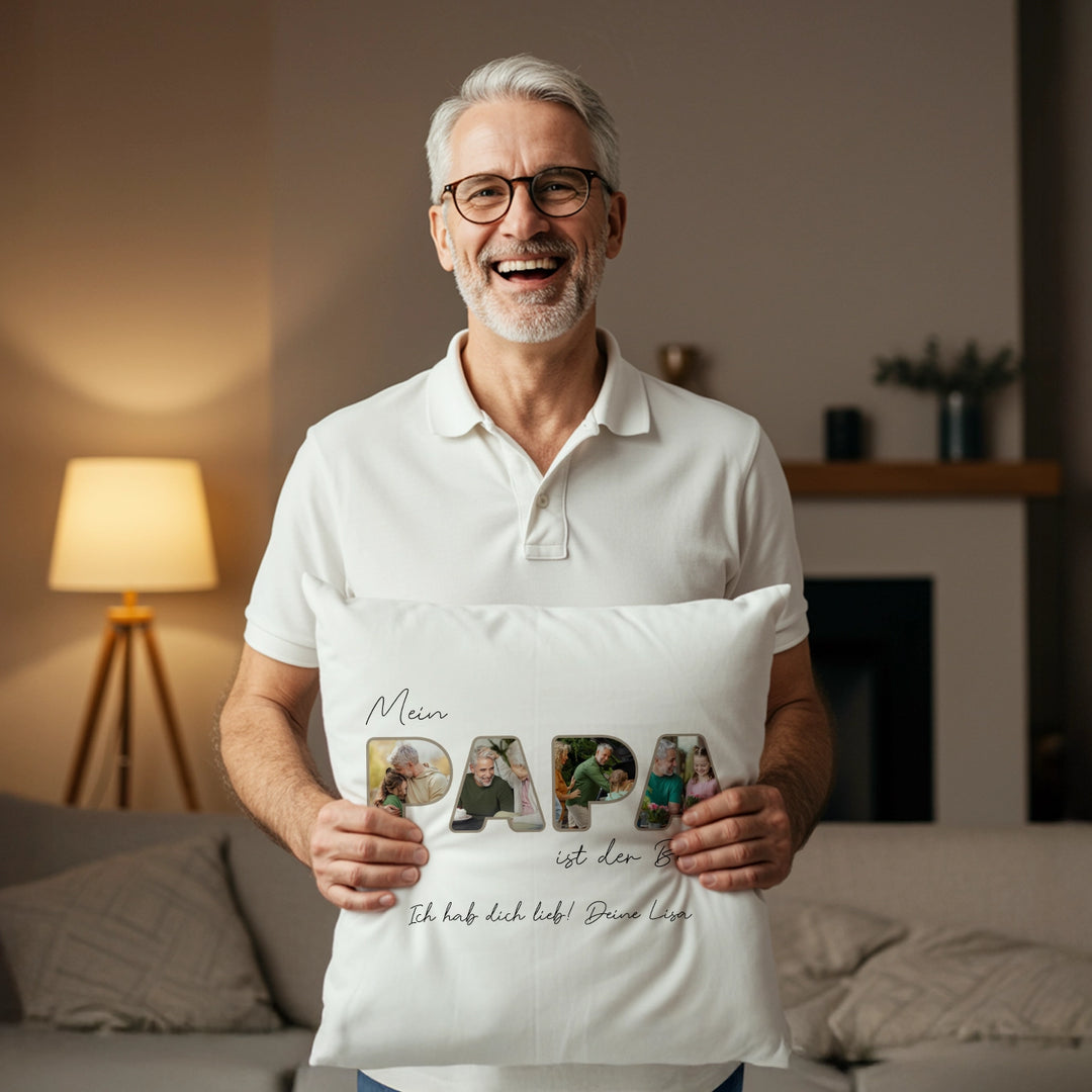 Personalisiertes Kissen "Papa"