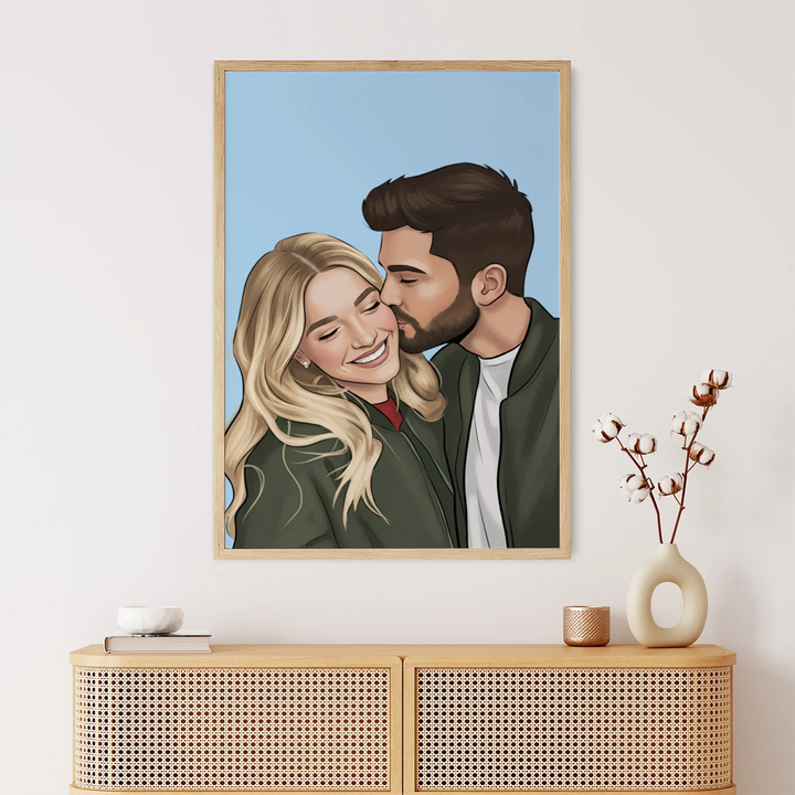 Personalisiertes Poster "Pärchen-Portrait"