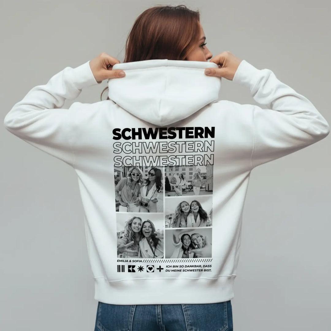 Personalisierter Hoodie "BESTE SCHWESTER"