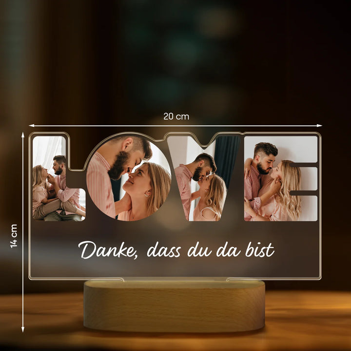 Personalisiertes Acryl-Licht ''Love'' | Nachtlicht, Dekolicht, Glowlight