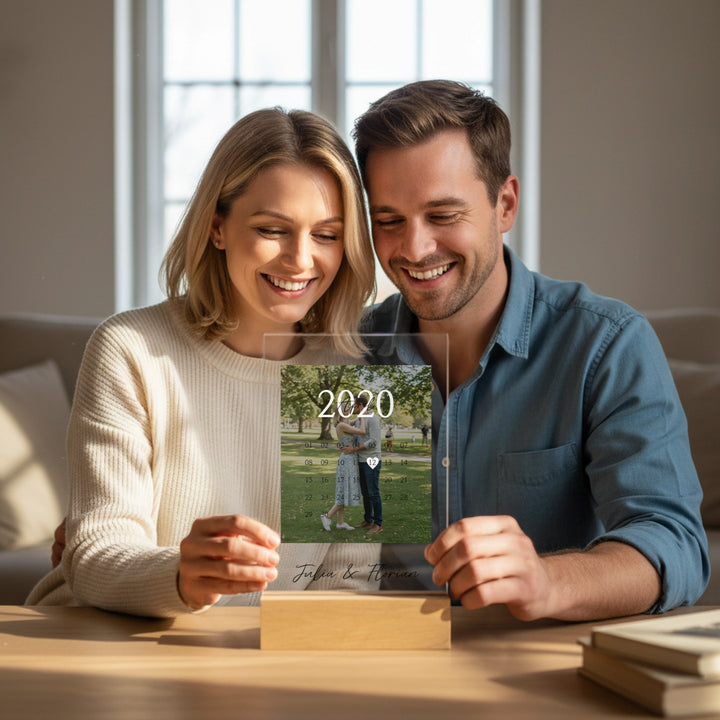 Personalisiertes Acryl-Glas "Unser Tag"