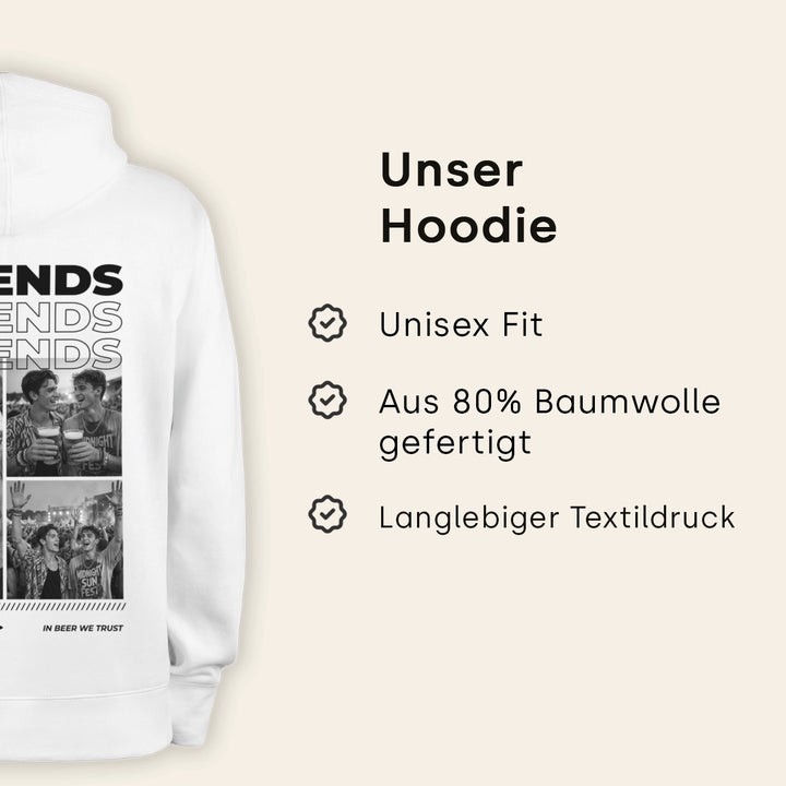 Personalisiertes Hoodie "Drinkbuddies"