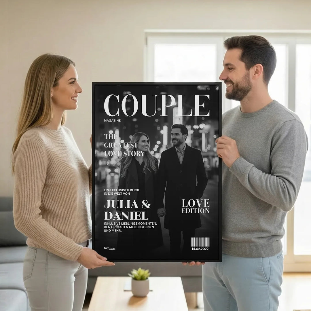 Personalisiertes Poster "Couple Magazine"