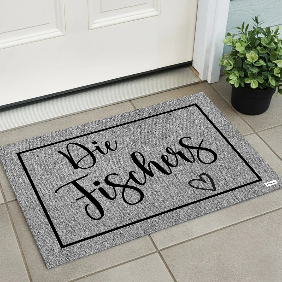 Personalisierte Fußmatte “Familienname”