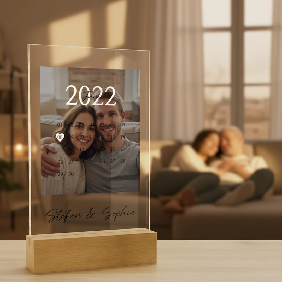 Personalisiertes Acryl-Glas "Unser Tag"