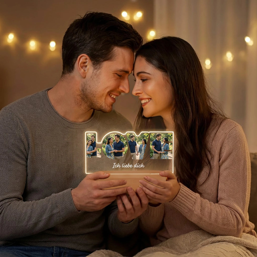 Personalisiertes Acryl-Licht ''Love'' | Nachtlicht, Dekolicht, Glowlight