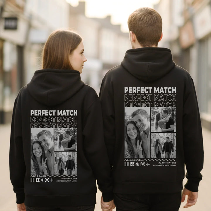 Personalisierter Hoodie "Perfect Match"