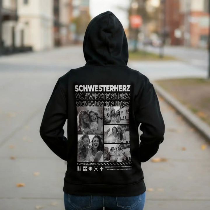 Personalisierter Hoodie "BESTE SCHWESTER"