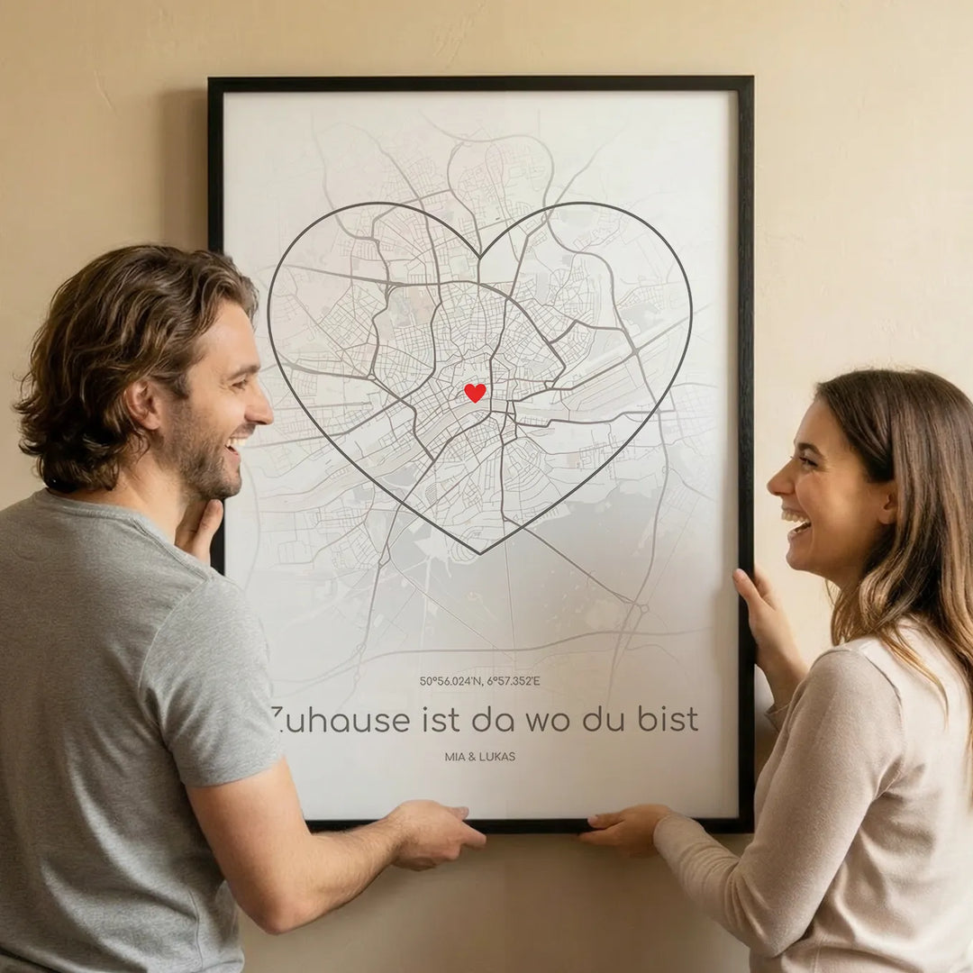 Personalisiertes Kartenposter "Lieblingsort"