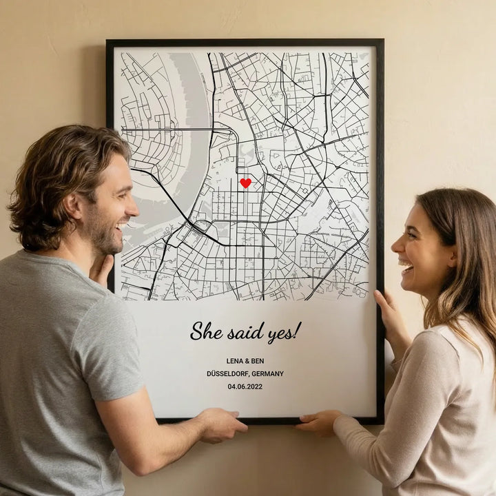 Personalisiertes Poster "Wo alles begann"