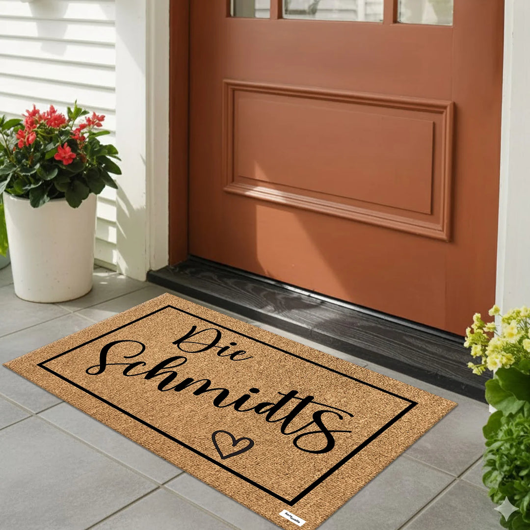 Personalisierte Fußmatte “Familienname”