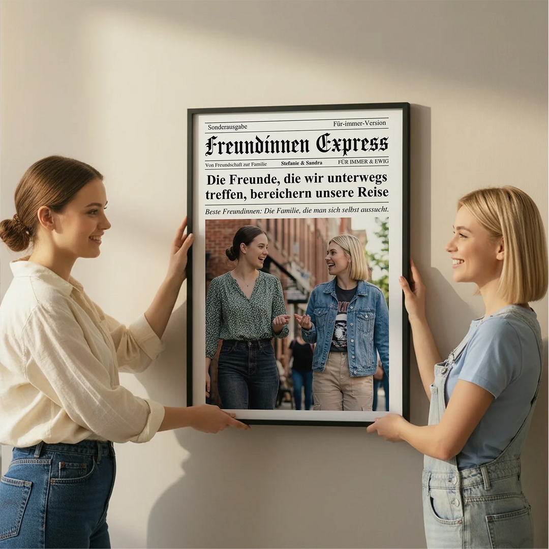 Personalisiertes Magazin Poster "Besties Times"