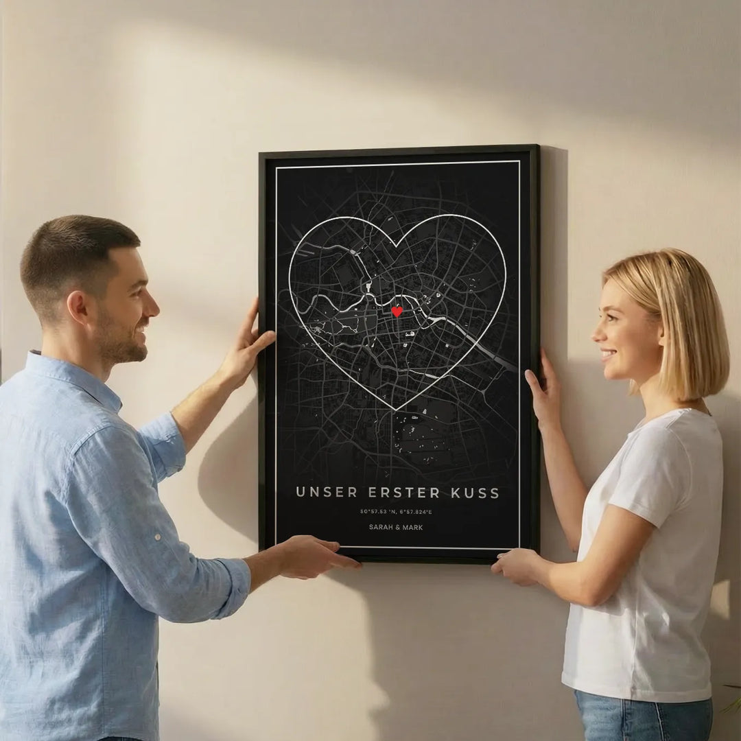 Personalisiertes Kartenposter "Lieblingsort"