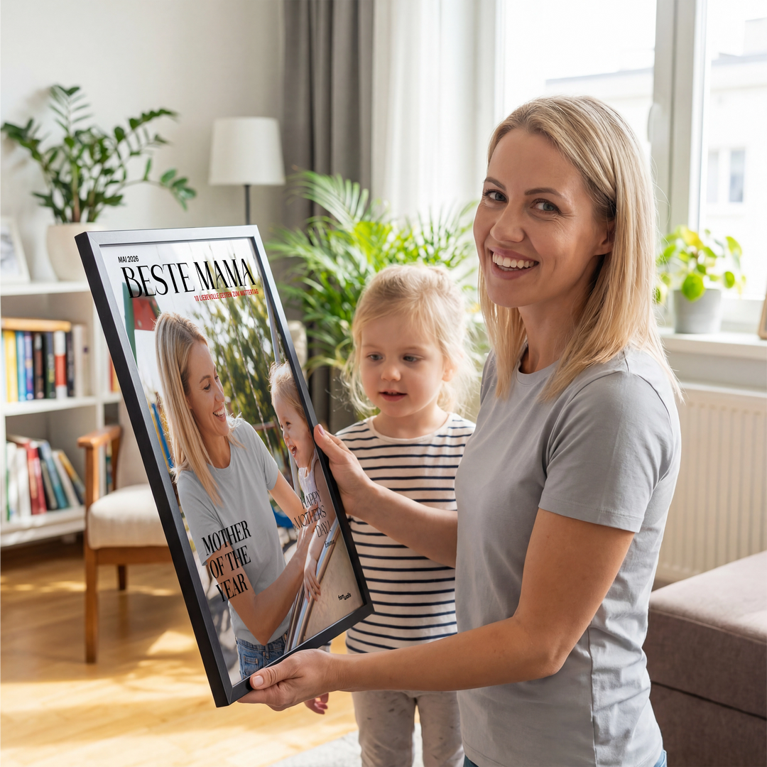 Personalisiertes Poster Magazin "Beste Mama"